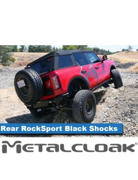 RockSport BLACK 2.5–4" Rear Reservoir Coilovers for Ford Bronco 6G 2021