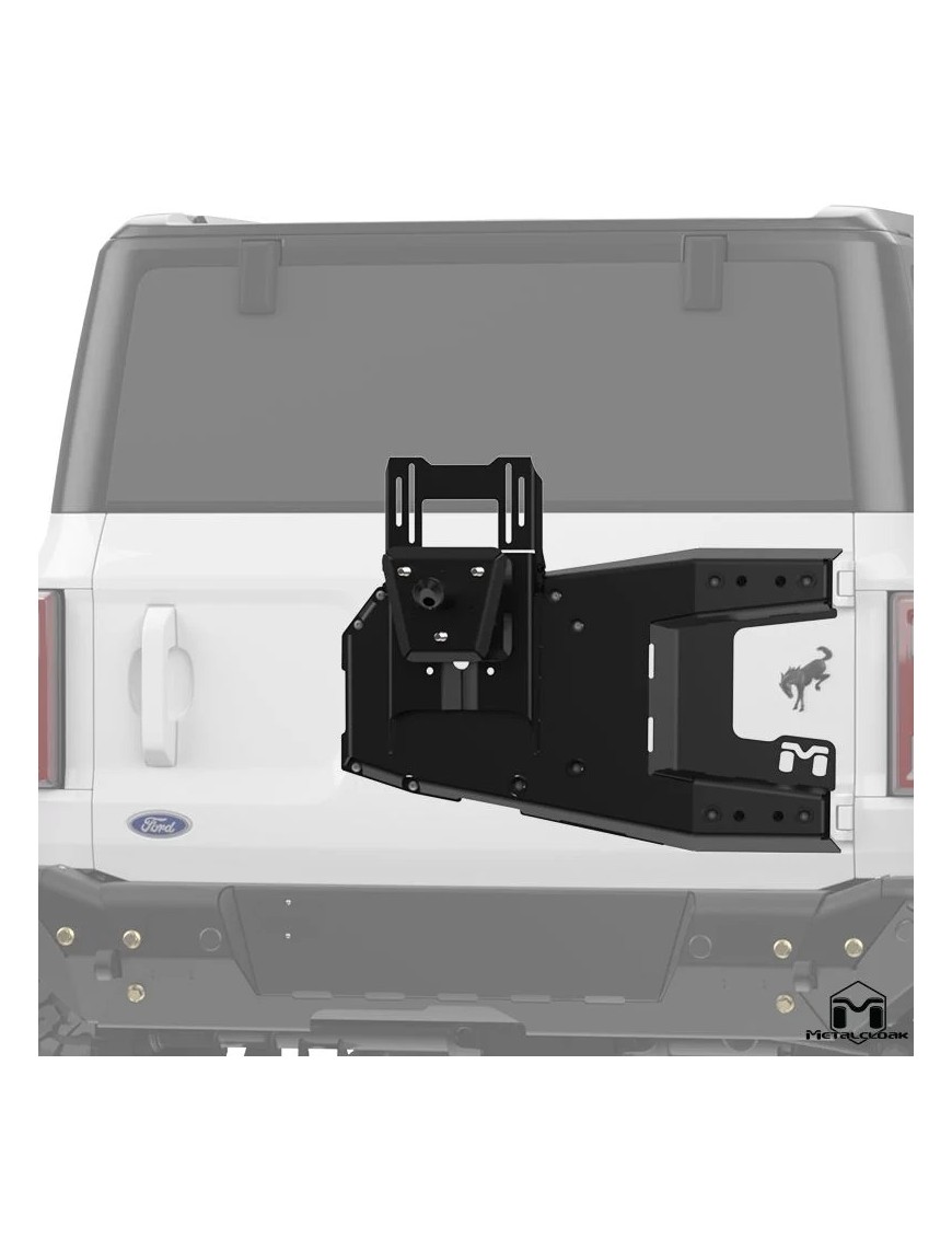 MetalCloak SportGate – aluminum spare tire carrier for Ford Bronco