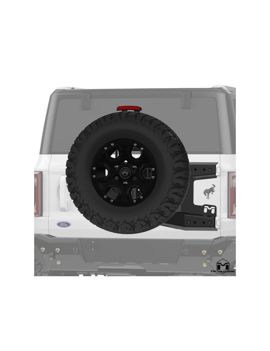 MetalCloak SportGate – aluminum spare tire carrier for Ford Bronco
