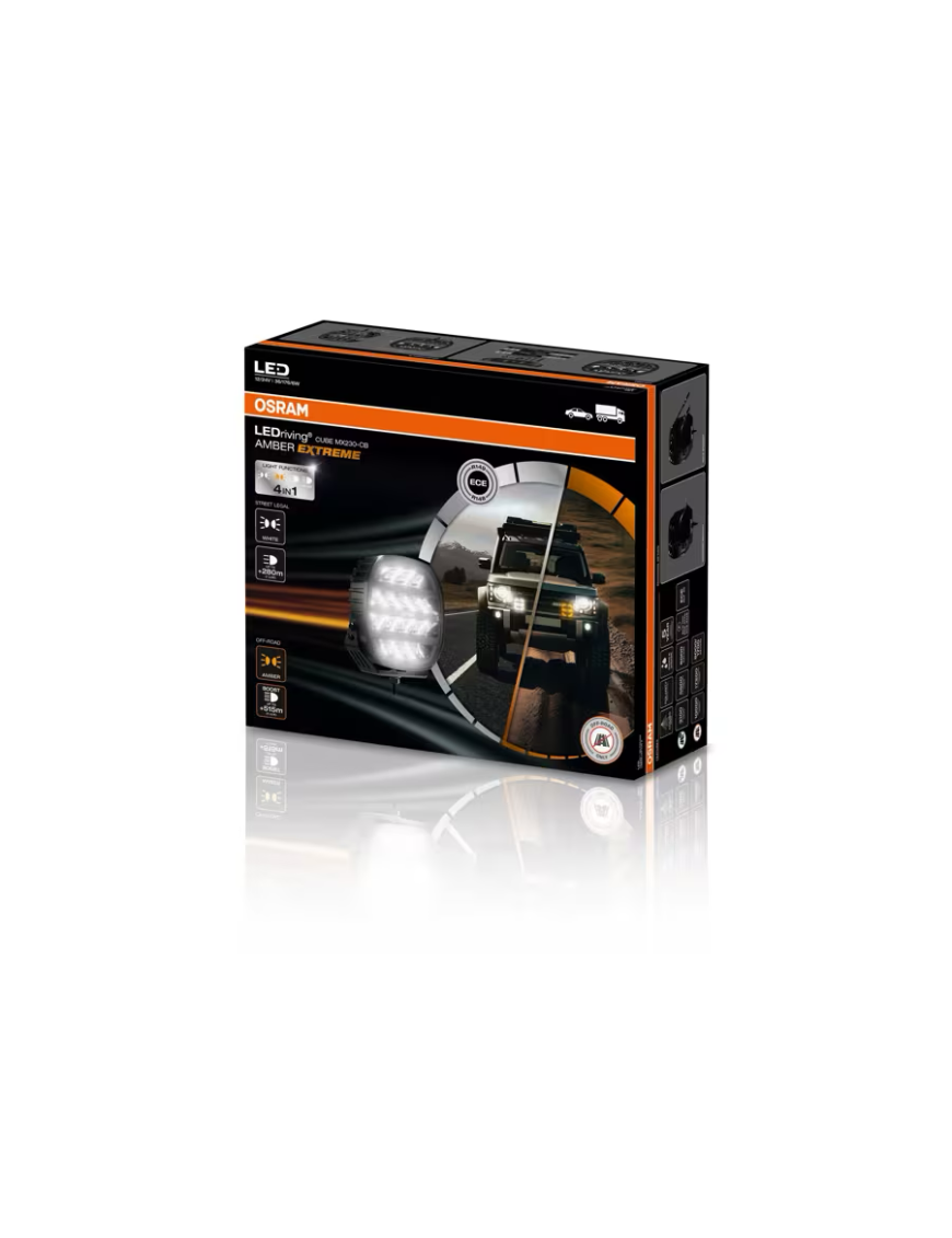 OSRAM LEDriving Cube MX230-CB AMBER EXTREME – 9″ Combo LED driving light, 4-in-1