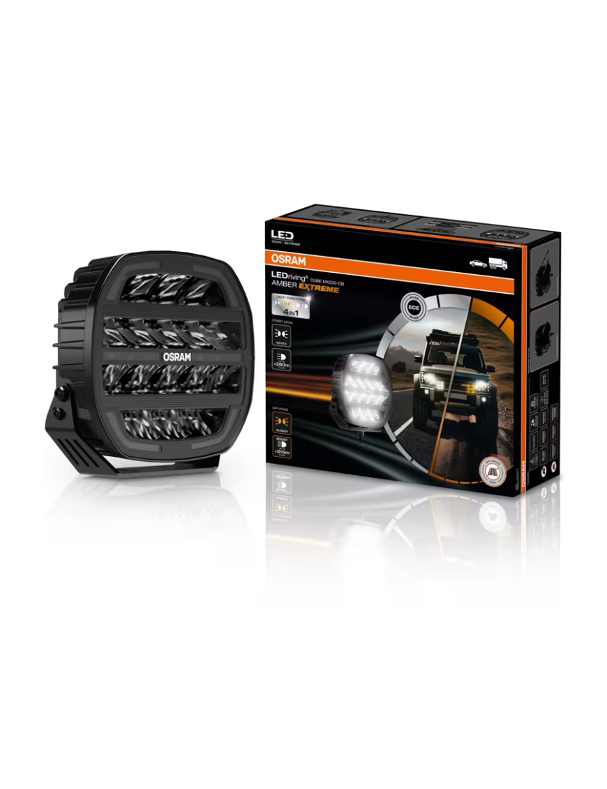 OSRAM LEDriving Cube MX230-CB AMBER EXTREME – 9″ Combo LED driving light, 4-in-1