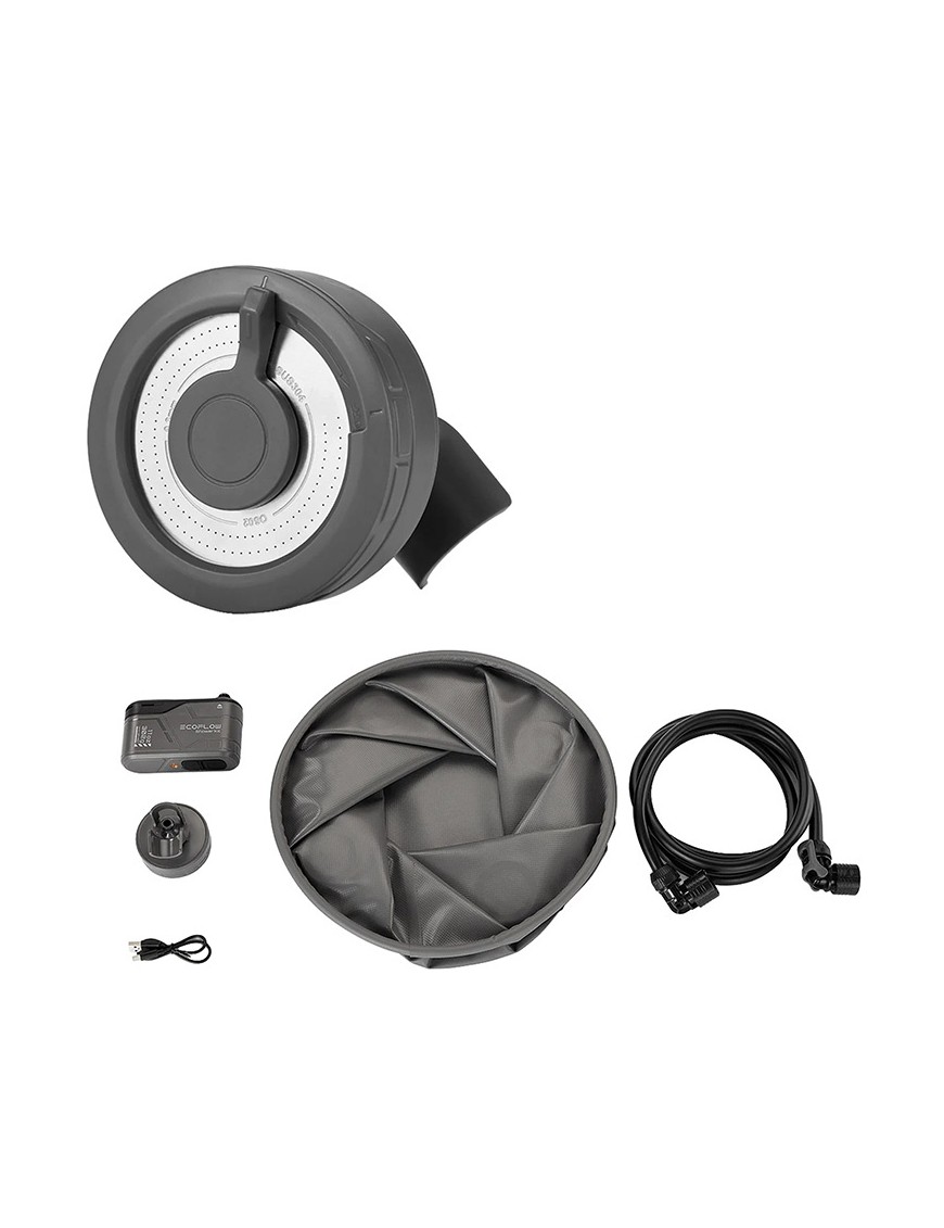 EcoFlow Shower Kit – Portable Outdoor Shower, 6–10 L/min, USB-C