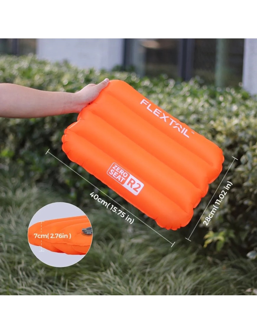 FLEXTAIL ZERO SEAT – Ultralight Inflatable Seat Cushion, 70 g, R-Value 2.8
