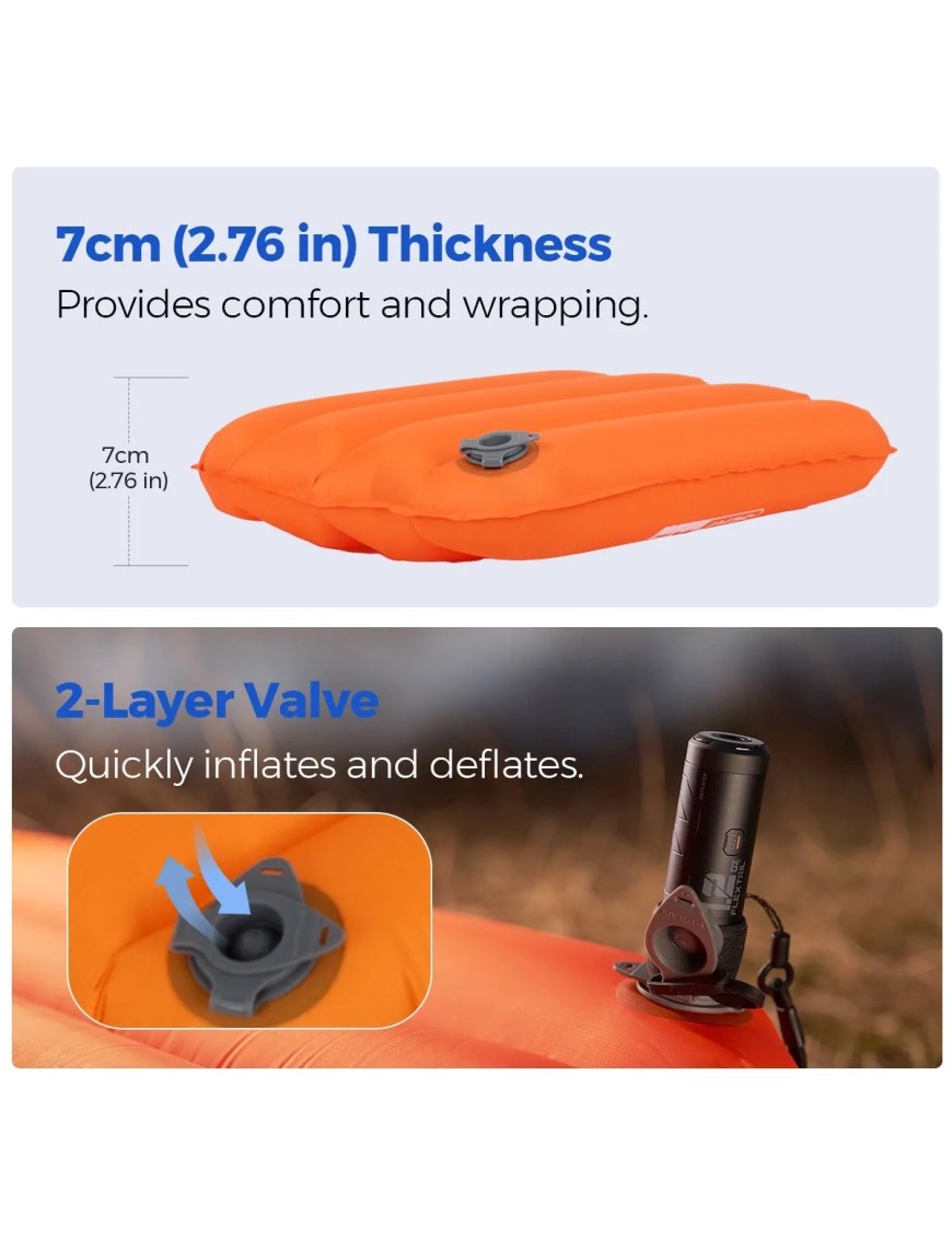 FLEXTAIL ZERO SEAT – Ultralight Inflatable Seat Cushion, 70 g, R-Value 2.8