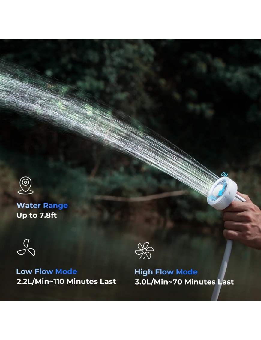 Flextail MAX SHOWER – portable camping shower 3.0 L/min