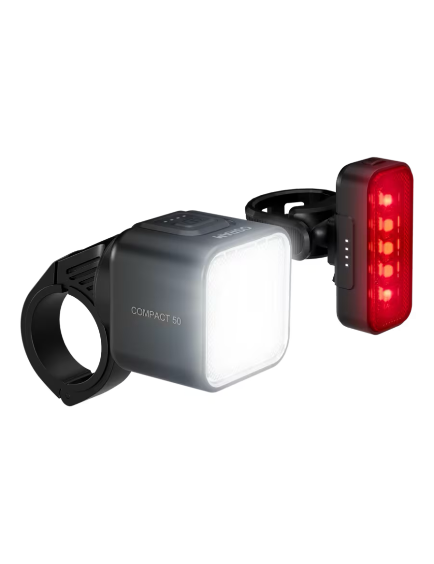 OSRAM LEDsBIKE COMPACT 50 SET – 50 lx LED bike light set, front + rear