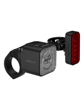 OSRAM LEDsBIKE COMPACT 50 SET – 50 lx LED bike light set, front + rear