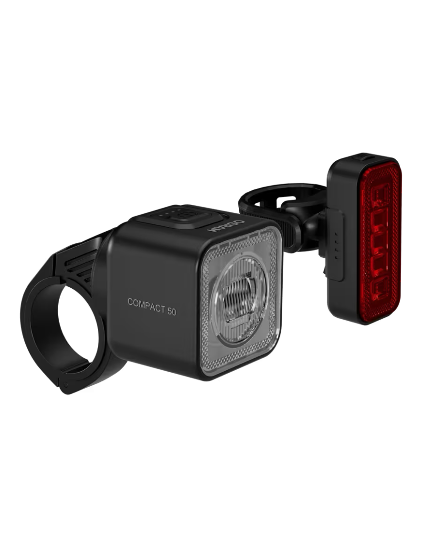OSRAM LEDsBIKE COMPACT 50 SET – 50 lx LED bike light set, front + rear