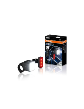 OSRAM LEDsBIKE COMPACT 50 SET – 50 lx LED bike light set, front + rear