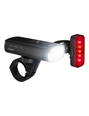 OSRAM LEDsBIKE MULTI BEAM X 1000 SET – LED Bike Light Set, 1,000 lm, High Beam