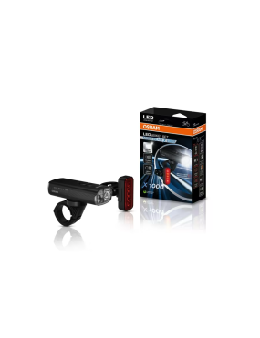 OSRAM LEDsBIKE MULTI BEAM X 1000 SET – LED Bike Light Set, 1,000 lm, High Beam