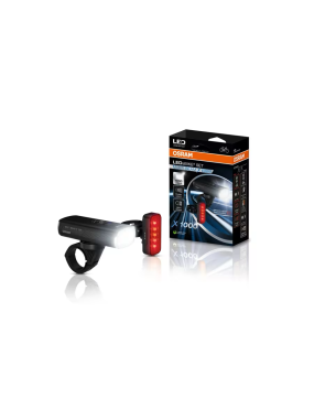 OSRAM LEDsBIKE MULTI BEAM X 1000 SET – LED Bike Light Set, 1,000 lm, High Beam
