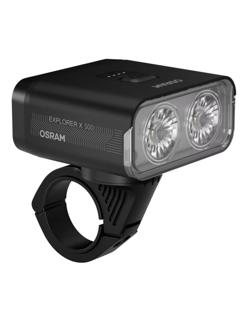 OSRAM LEDsBIKE EXPLORER X 500 SET – LED bicycle light set, 500 lm, USB-C, IP54