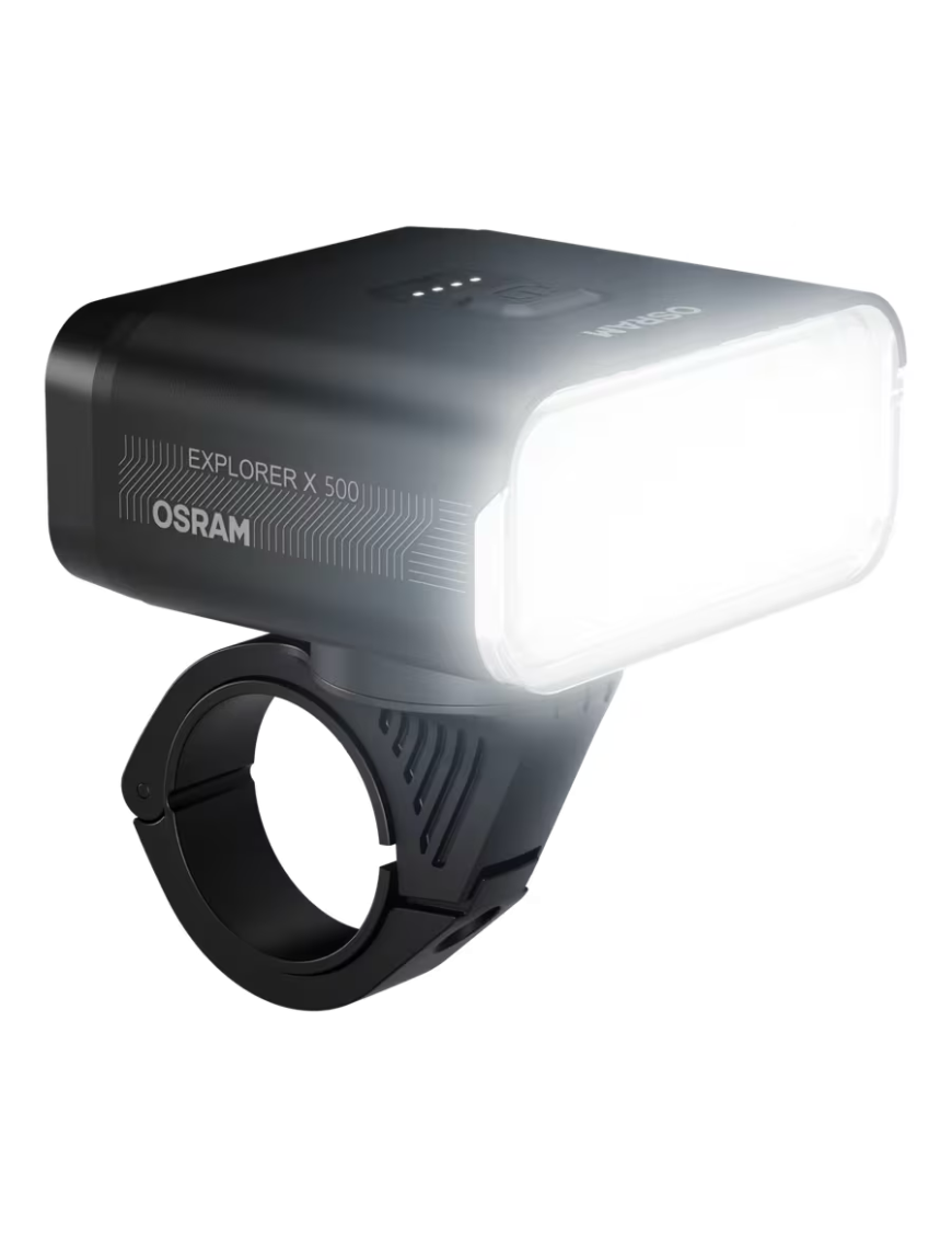 OSRAM LEDsBIKE EXPLORER X 500 SET – LED bicycle light set, 500 lm, USB-C, IP54