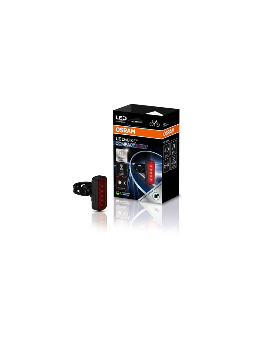 OSRAM LEDsBIKE COMPACT REAR – LED rear bike light with brake function