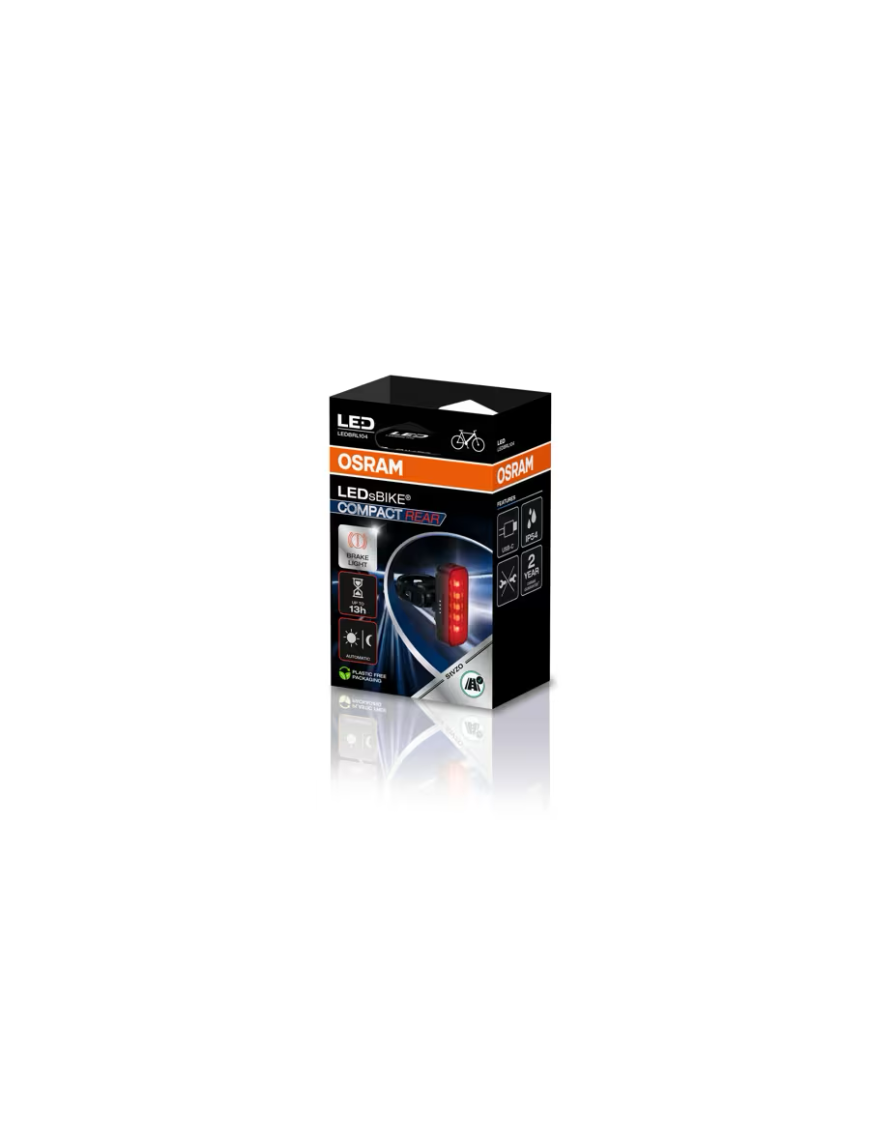 OSRAM LEDsBIKE COMPACT REAR – LED rear bike light with brake function