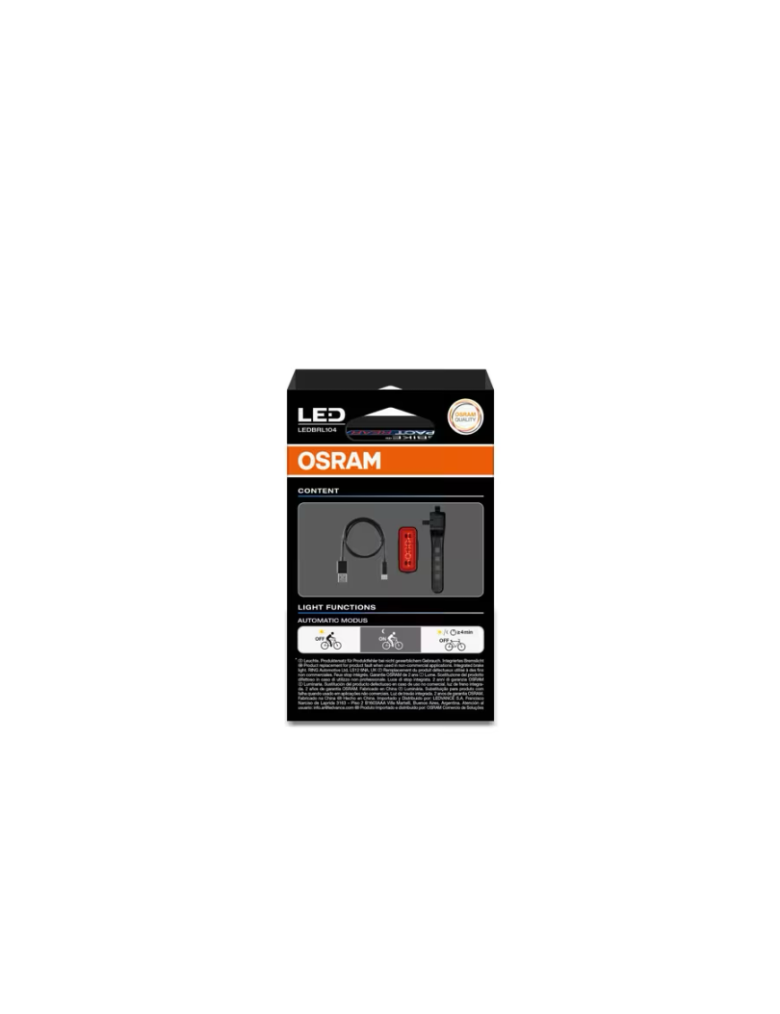 OSRAM LEDsBIKE COMPACT REAR – LED rear bike light with brake function