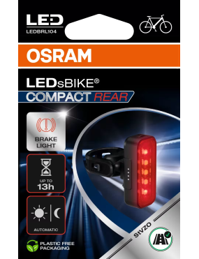OSRAM LEDsBIKE COMPACT REAR – LED rear bike light with brake function