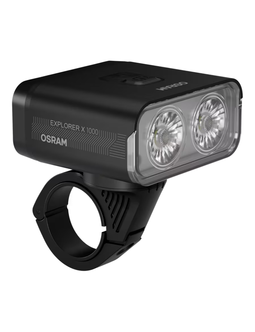 OSRAM LEDsBIKE EXPLORER X 1000 SET – 1,000 lm LED bike light set, USB-C