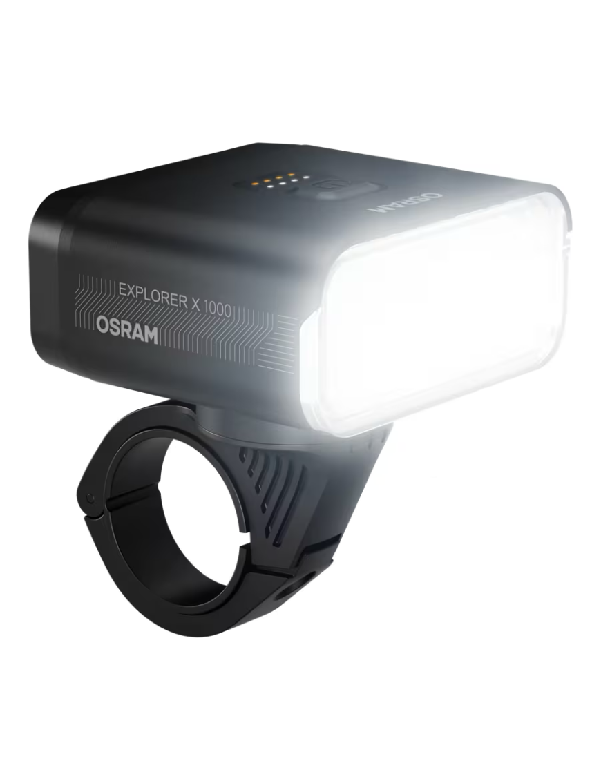 OSRAM LEDsBIKE EXPLORER X 1000 SET – 1,000 lm LED bike light set, USB-C