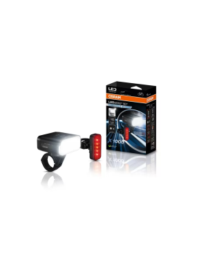 OSRAM LEDsBIKE EXPLORER X 1000 SET – 1,000 lm LED bike light set, USB-C
