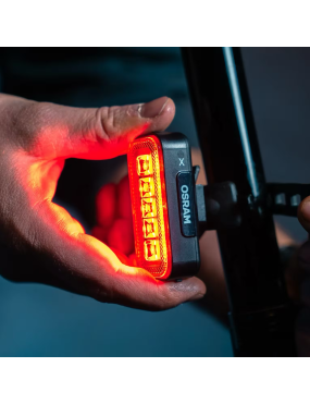 OSRAM LEDsBIKE X REAR – rear LED bike light with brake sensor, USB-C, IP54