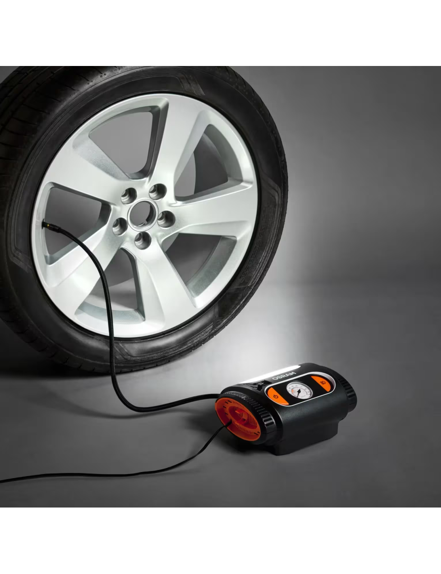 OSRAM TYREinflate 2110 – 12 V tyre inflator, 6.9 bar, analogue gauge