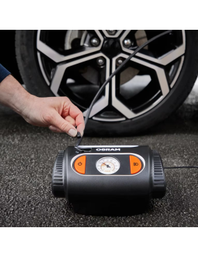 OSRAM TYREinflate 2110 – 12 V tyre inflator, 6.9 bar, analogue gauge