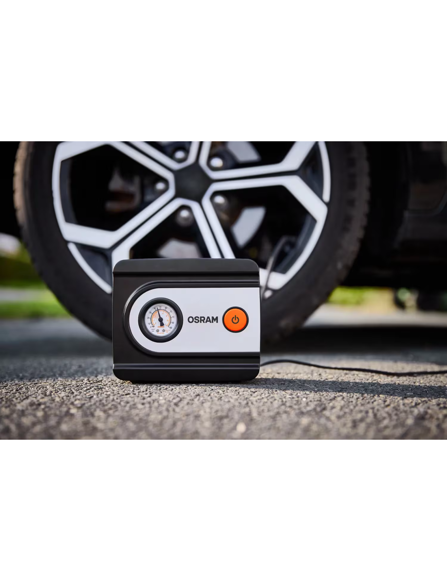 OSRAM TYREinflate 611 ESSENTIAL – 12 V analogue tyre inflator, 6.9 bar
