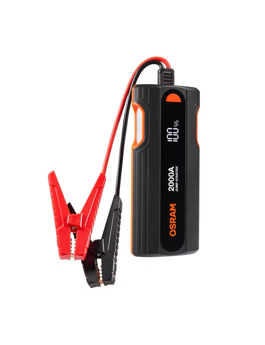 OSRAM BATTERYjumpstart 2000 OJS040 – 12V lithium jump starter, 2,000A, 16,000 mAh