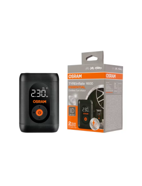 OSRAM TYREinflate 1600 ESSENTIAL – cordless digital tyre inflator, USB-C, 7 bar