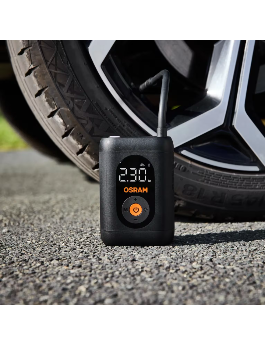 OSRAM TYREinflate 1600 ESSENTIAL – cordless digital tyre inflator, USB-C, 7 bar