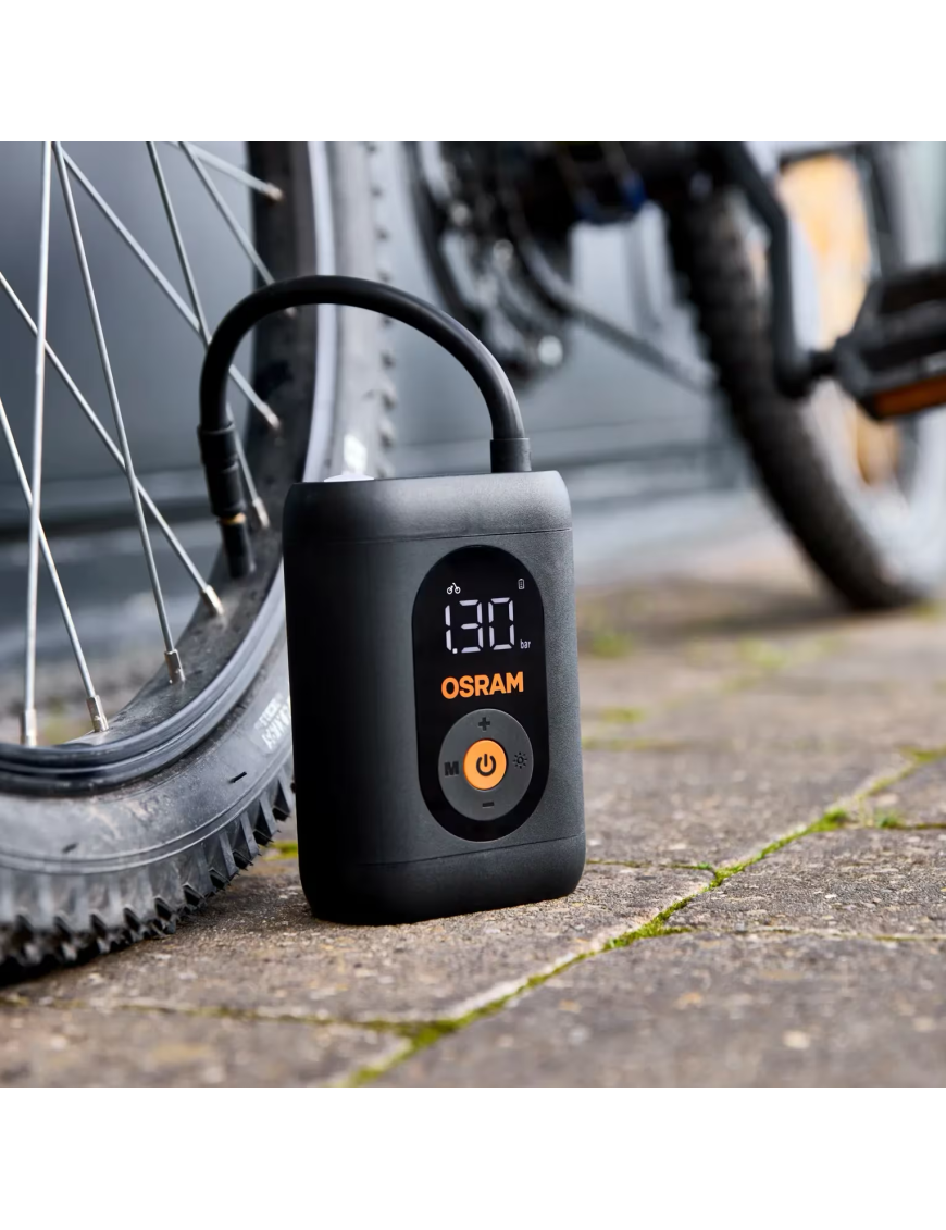 OSRAM TYREinflate 1600 ESSENTIAL – cordless digital tyre inflator, USB-C, 7 bar