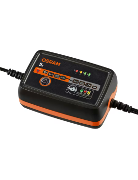 OSRAM BATTERYcharge 1005 – 5 A Smart Battery Charger, 6/12 V, 4–120 Ah