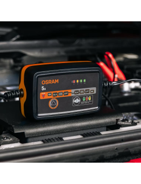 OSRAM BATTERYcharge 1005 – 5 A Smart Battery Charger, 6/12 V, 4–120 Ah