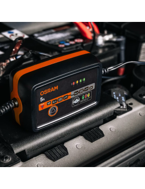 OSRAM BATTERYcharge 1005 – 5 A Smart Battery Charger, 6/12 V, 4–120 Ah