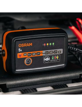 OSRAM BATTERYcharge 1005 – 5 A Smart Battery Charger, 6/12 V, 4–120 Ah