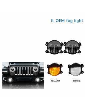 TXSK JL E006Y – yellow LED bumper lamps for Jeep Wrangler JL/JK, 30 W