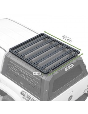 WildCamp HTP001 – aluminium hardtop roof platform for pickups, 1270 × 1200 mm