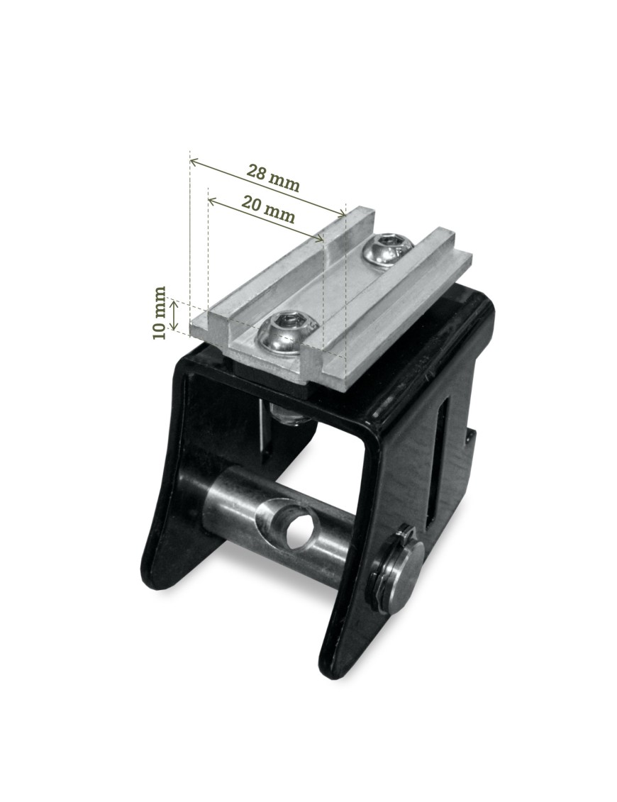 OFFLANDER – anti-theft roof tent mounting brackets, 4 pcs, 30–120 mm