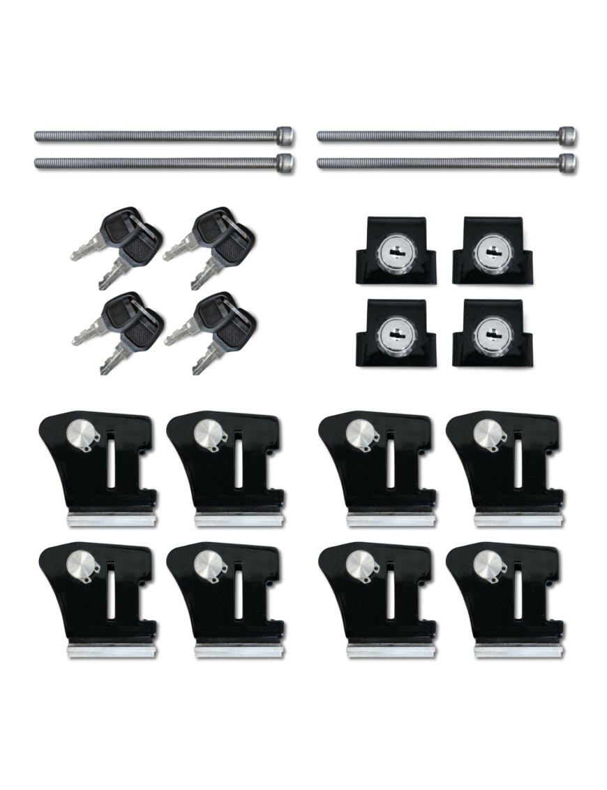 OFFLANDER – anti-theft roof tent mounting brackets, 4 pcs, 30–120 mm