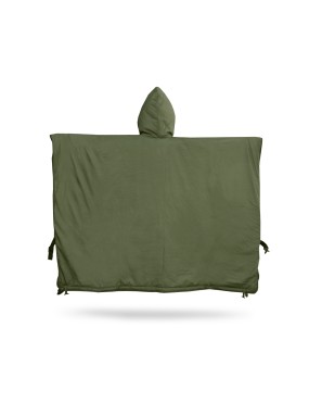 OFFLANDER PONCZO KEMPINGOWE OCIEPLANE WODOODPORNE ZIELONO-BRĄZOWE