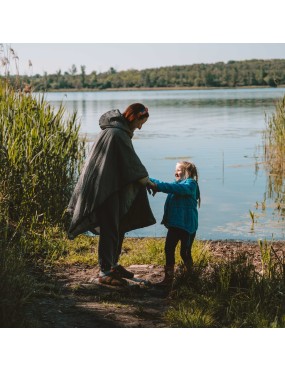 OFFLANDER PONCZO KEMPINGOWE WODOODPORNE SZARE
