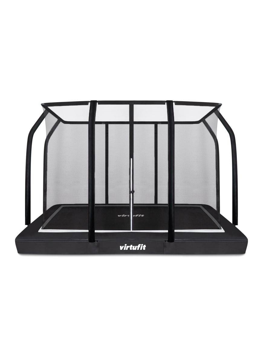 VIRTUFIT TRAMPOLINA OGRODOWA DO WKOPANIA 244 x 366 CM Z SIATKĄ