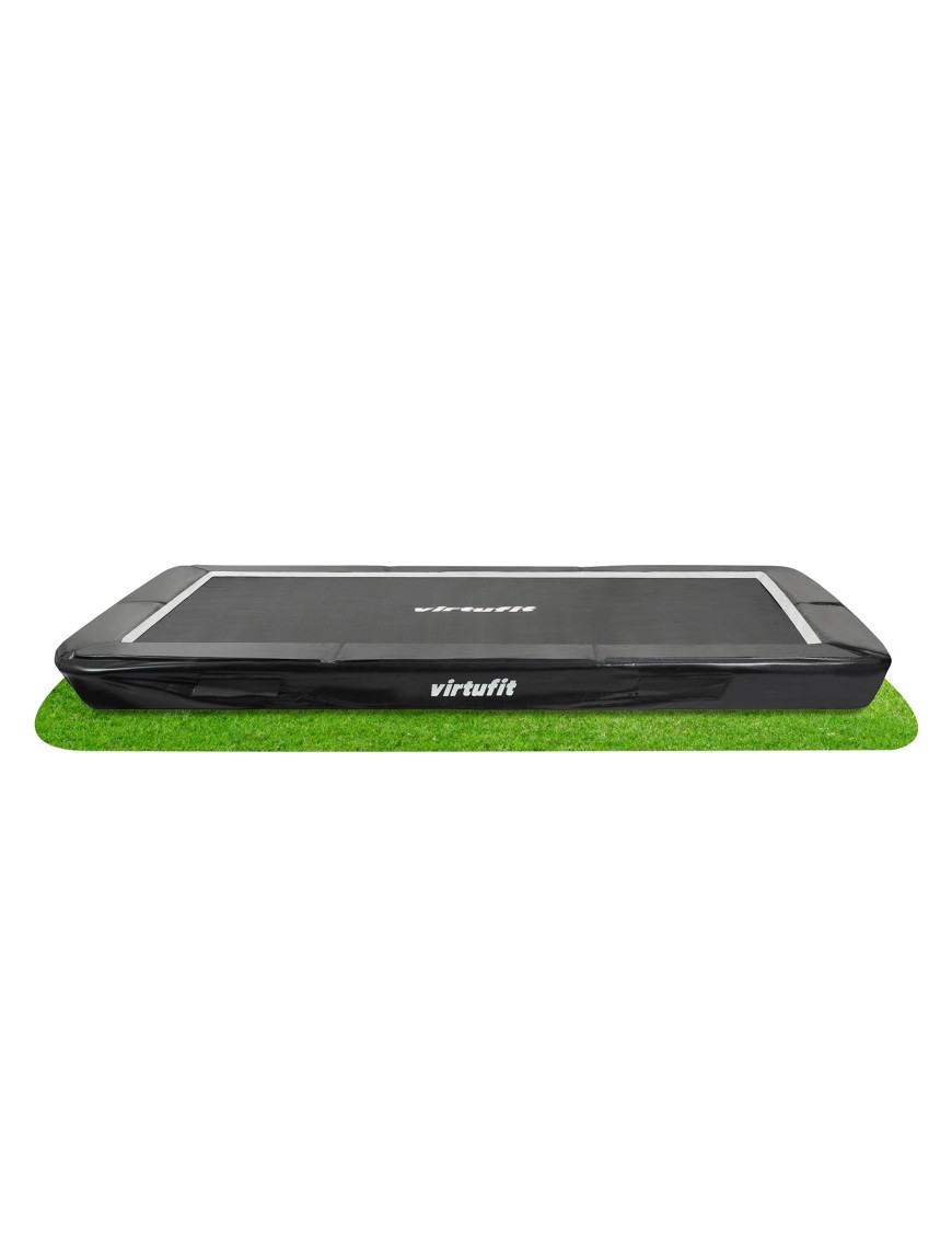 VIRTUFIT TRAMPOLINA OGRODOWA DO WKOPANIA 213 x 305 CM Z SIATKĄ