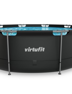 VIRTUFIT OKRĄGŁY BASEN 366 CM Z POMPĄ FILTRUJĄCĄ ANTRACYTOWY