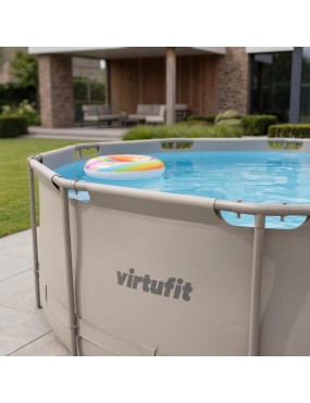 VIRTUFIT OKRĄGŁY BASEN 366 CM Z POMPĄ FILTRUJĄCĄ BEŻOWY