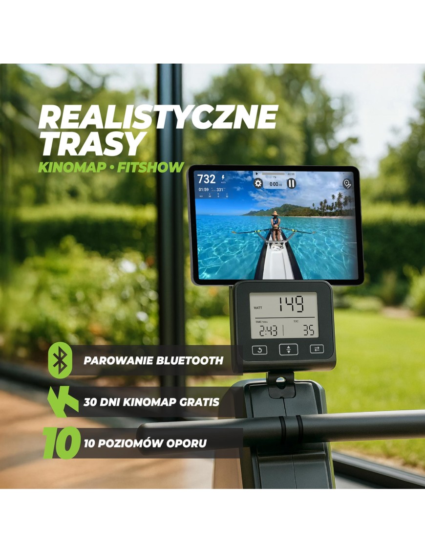 VIRTUFIT WIOŚLARZ ROW200i