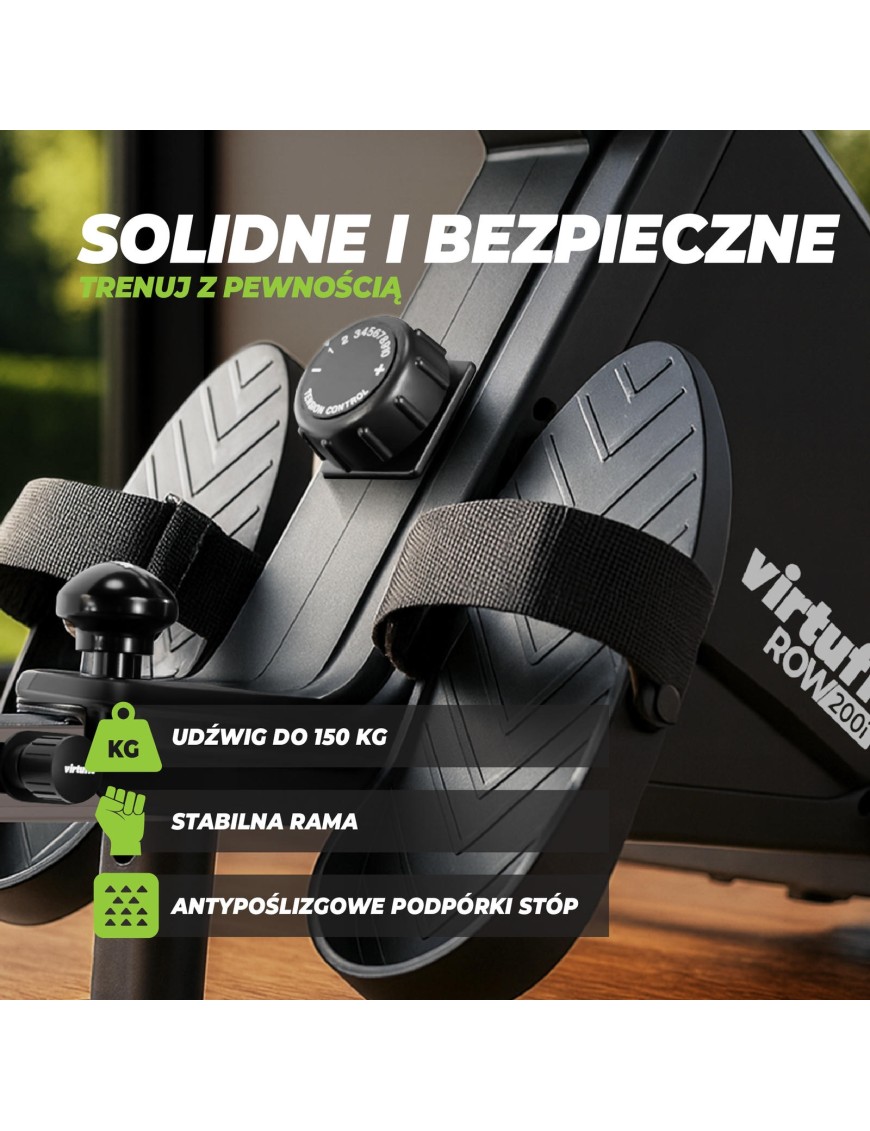 VIRTUFIT WIOŚLARZ ROW200i