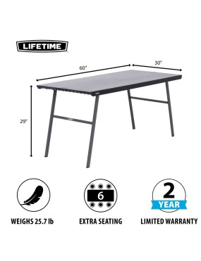 LIFETIME BIURKO SKŁADANE 152CM 80957